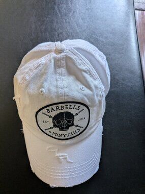 Barbells And Ponytails "Skulls" Ponytail Baseball Hat NEW